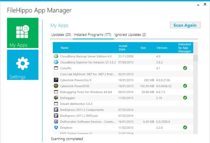 FileHippo App Manager 2