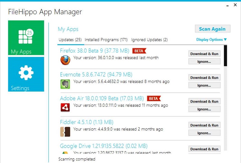 FileHippo App Manager 3